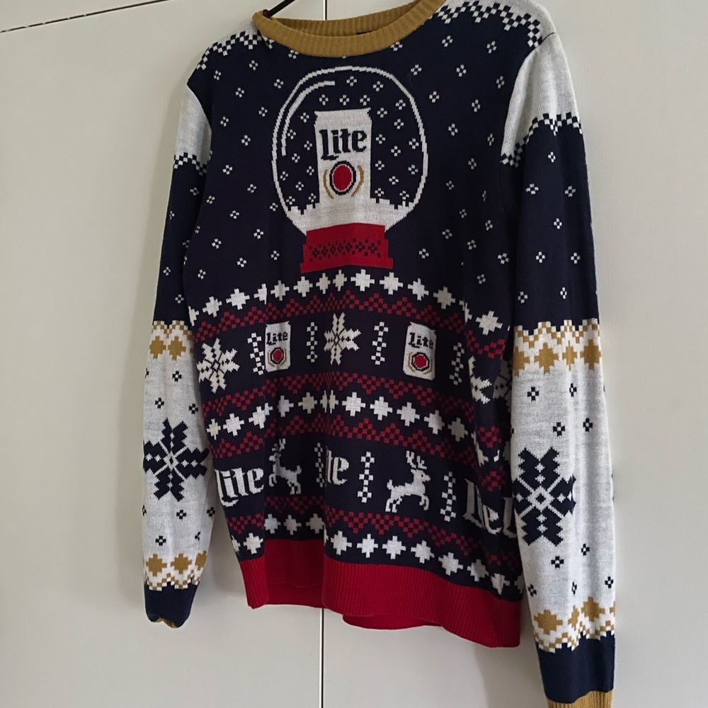 Miller Lite Christmas Sweater